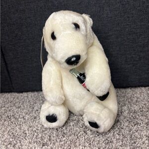 Coca Cola 1993 plush polar bear with coke bottle